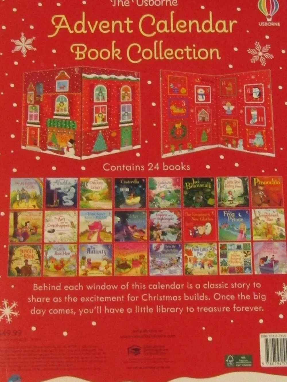 Near Mint Miniature Lot 24 PB Classic Fairy Tale Books USBORNE ADVENT CALENDAR